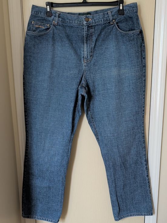 Ralph Lauren Denim - Ralph Lauren Women’s Straight Leg Jeans Blue Denim | Size 18 | Classic Mid Rise